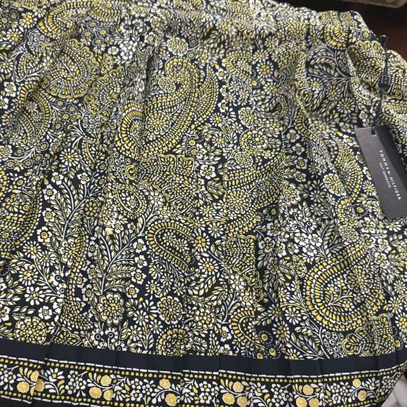 TOMMY HILFIGER Paisley Knee Pleated Skirt, Size 12, New with Tag - Picture 9 of 9